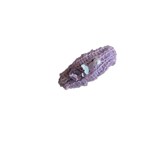 Lot de 2 barrettes en tweed violet avec papillons, perles et gemmes pour femmes