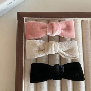 Elegante Fermaglio per Capelli con Fiocco in Velluto per Donna alla Moda in Tessuto Fatto a Mano Fermagli per Capelli