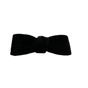 Fermaglio per capelli con fiocco in velluto nero classico per accessorio stile balletto