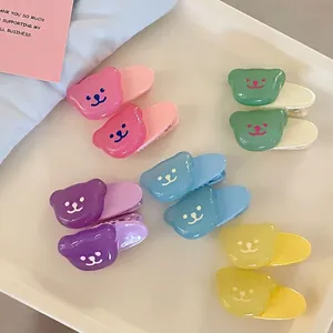 Süße Gelee Bär Haarklammer Für Damen Mädchen Harz Tier Ente Clip Süße Seite Haarschmuck Mode Seite Clip Geschenk