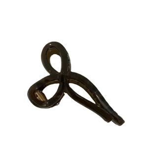 Sweet Korean style large tortoiseshell bow hair claw clip for women's hairstyles
