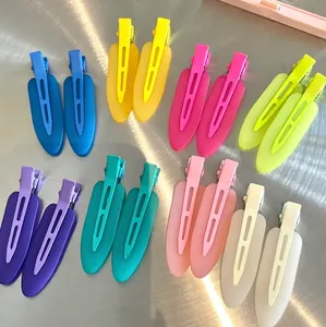 Matte Frosted Seamless Hair Clips No Crease Duckbill Clips For Women Makeup Styling Hair Accessories Minimalist Hairpins