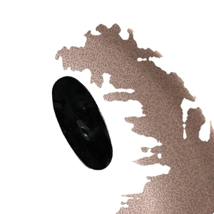 Polished black oval hair clip with a glossy mirror finish for a fresh feminine style