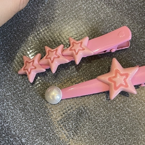 Süße rosa Stern-Haarspangen mit Perlen und Metall-Pins für Damen stilvoller Haarschmuck