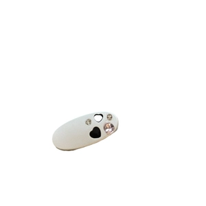 Star hair clip with heart cutouts and colorful rhinestones on a white background