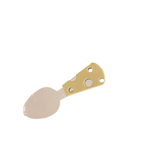 Cheese-shaped handle butter knife and spreader made of stainless steel for dessert dining