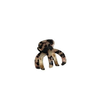 Pince à cheveux haut de gamme en acétate avec motif écaille pour coiffures élégantes