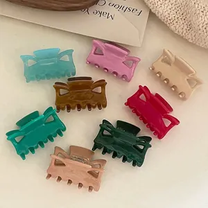 Pince à Cheveux Élégante en Acétate Évidée Marquise Géométrique Clip Requin pour Femmes Accessoires Cheveux Mode Quotidienne