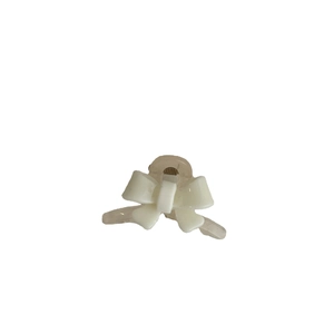 Pince à cheveux nœud papillon blanc double face pour coiffures élégantes