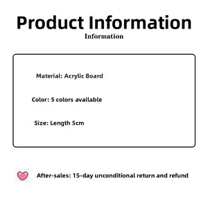 Close-up of seamless acrylic hair clip specifications and cream color options