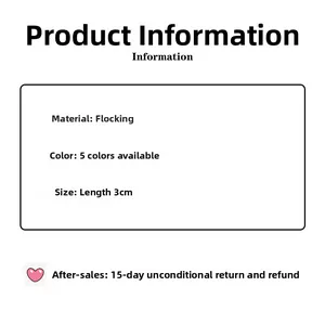 Detail view of material specifications for black velvet headband with pearl accents