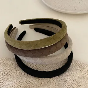 Serre-tête en Tissu Avec Motif en Losanges Bandeau de Mode Accessoires de Cheveux pour Femmes Filles Usage Quotidien Coiffure