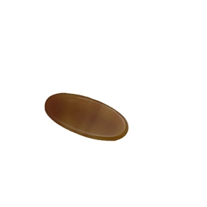 Elegant amber brown geometric acetate duckbill hair clip with a translucent finish