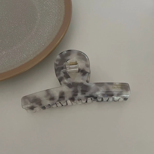 French marble pattern acetate hair claw clip with golden Barrette La France text