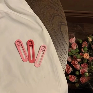 Lot de 3 barrettes à cheveux mates sans trace en dégradé de rose pour franges et mèches
