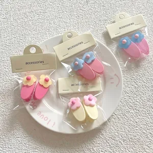 Acrylic Flower Duckbill Hair Clips Sweet Floral Side Pins Fashion Commuter Hair Accessories For Women Girls Hairpin Decoration