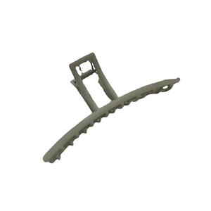 Matte sage green extra large metal hair claw clip with frosted finish for thick hair