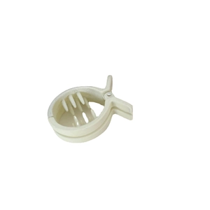 Fermaglio per capelli minimalista beige in acrilico a nido d'uccello per coda di cavallo