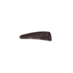 Elegant rhinestone water drop BB hair clip featuring purple crystals and white accents