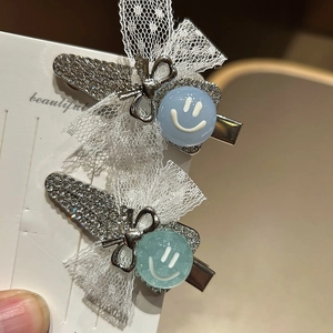 Eleganti fermagli per capelli con perle, fiocchi in pizzo e perline con sorriso 2025