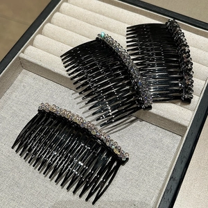 Pettine per Capelli a Forma di Fiore in Acrilico Stile Coreano Strass di Cristallo Fermaglio per Capelli di Lusso per Donne