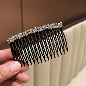 Elegante pettine per capelli in cristallo con strass cangianti per acconciature da donna