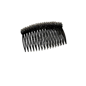 Elegante pettine per capelli nero con cristalli scintillanti per acconciature sposa