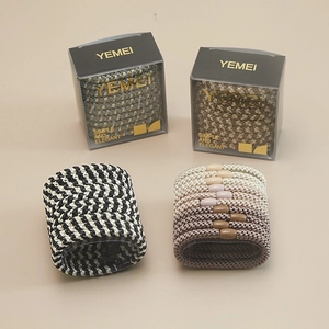 Handmade Woven Elastic Hair Ties Korean Sweet Scrunchies High Stretch Ponytail Holders Braided Hair Ropes Accessory For Women