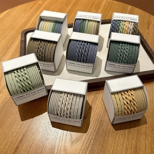 Minimalist Braided High Elasticity Hair Ties For Women Durable Fabric Ponytail Holder Simple Korean Style Hair Accessories