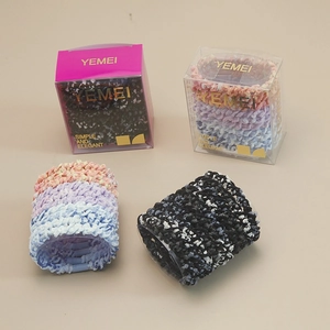 High Elasticity Knitted Hair Ties Durable Seamless Fabric Scrunchies For Women Girls Daily Styling Korean Accessories