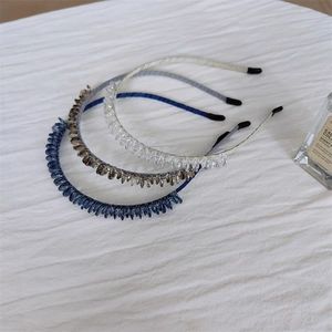 Serre-tête Élégant De Style Français En Cristal Artificiel Et Strass Pour Femmes Accessoires De Cheveux De Mariage