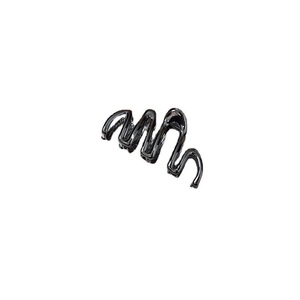 Grande molletta per capelli nera lucida a onde con un design minimalista e curvo per donne