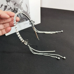 Cerchietto Con Nappine a Farfalla in Strass Lega Pavé di Cristallo Fascia per Capelli da Donna Elegante Festa di Banchetto Gioielli per Capelli