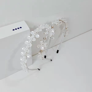 Elegante Cerchietto Per Capelli Con Fiori Di Künstliche Perle Artificiali E Strass Stile Coreano Accessori Per Capelli Donna Matrimonio