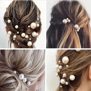Lot de 18 épingles à cheveux en perles pour coiffures de mariée et chignons élégants