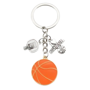 Porte-clés panier de basket créatif avec pendentif pour sacs et clés de voiture