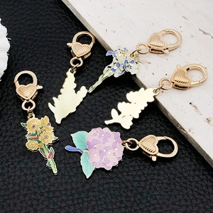 Detailansicht der Sonnenblumen-Emaille-Anhänger mit goldener Rückseite und Herz-Verschluss