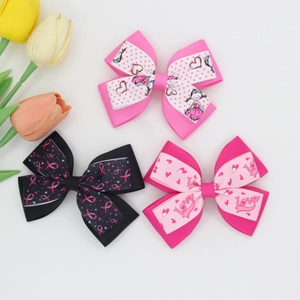 Fermagli per Capelli a Fiocco di Farfalla in Nastro Grosgrain Fatti a Mano per Bambine Forcine Love Cuore Accessori per Capelli