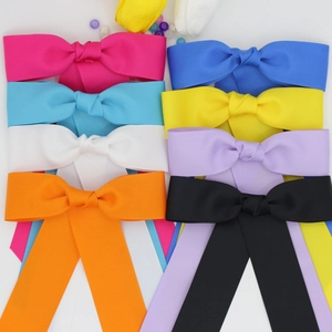 Barrettes à cheveux élégantes avec nœuds en gros-grain de couleurs variées pour femmes