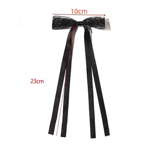Spitzen-Schleife Haarclip mit langen Bändern für Damen, Größe 10cm mal 23cm