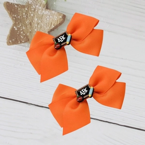 Barrettes à Cheveux Nœud en Ruban pour la Rentrée Scolaire pour Filles Enfants Enseignants Pinces Crocodile Avec Décor Tableau ABC Pomme Crayon