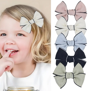 Pinces À Cheveux Nœud Papillon Jacquard Douce Princesse Pour Filles Pince Crocodile Fait Main Accessoires Cheveux Enfants