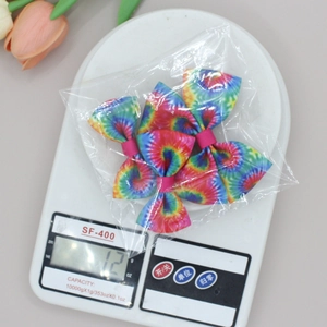 Barrettes à nœuds en ruban gros-grain arc-en-ciel pour cheveux de filles lot de plusieurs