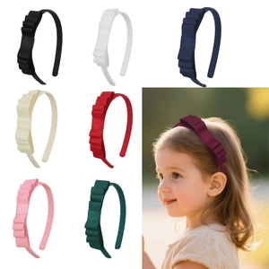 Girls Sweet Layered Velvet Bow Headband Elegant Ruffle Hair Band Handmade Hair Accessories For Kids Daily Wear Party Decor