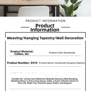 Detailed view of the handcrafted cotton weave texture on this hanging photo display