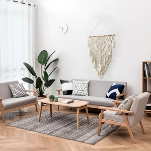 Handmade cotton rope woven wall hanging tapestry for minimalist home and hotel wall decor