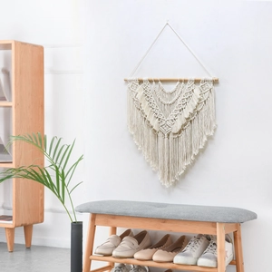 Handmade Macrame Wall Hanging Tapestry in Boho Style for Nordic Home Decor