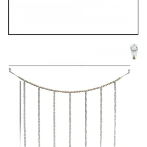 Detailed size chart showing 130x92cm dimensions for this woven boho wall hanging