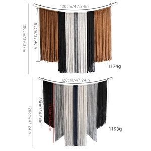 Tapisserie murale bohème tissée main avec franges style nordique pour décoration maison