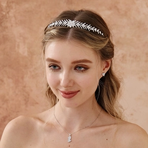 Corona da Sposa in Strass Argento Lussuosa Tiara da Principessa per Matrimonio Banchetto Anniversario Festa Donna Accessori Capelli